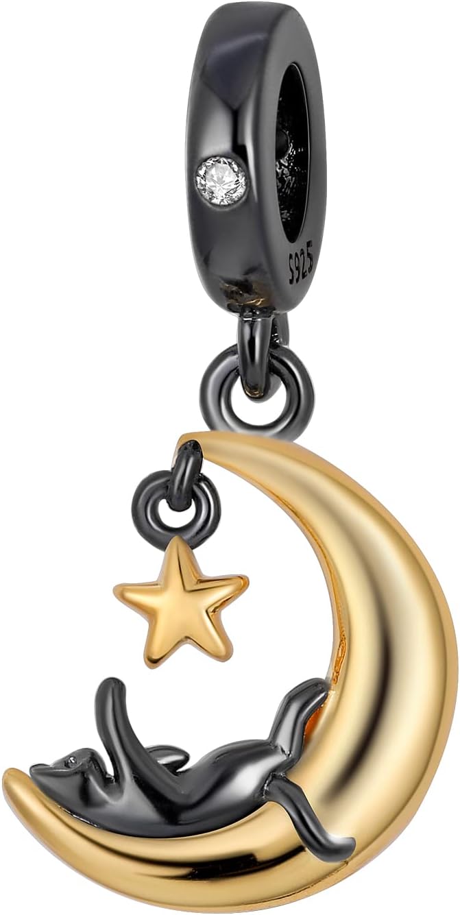 MULA 925 Sterling Silver Charms for Bracelets and Necklaces Lipstick and Bag Dangle Pendants Tower Camera Beads Jewelry Charms for Women - Image 1